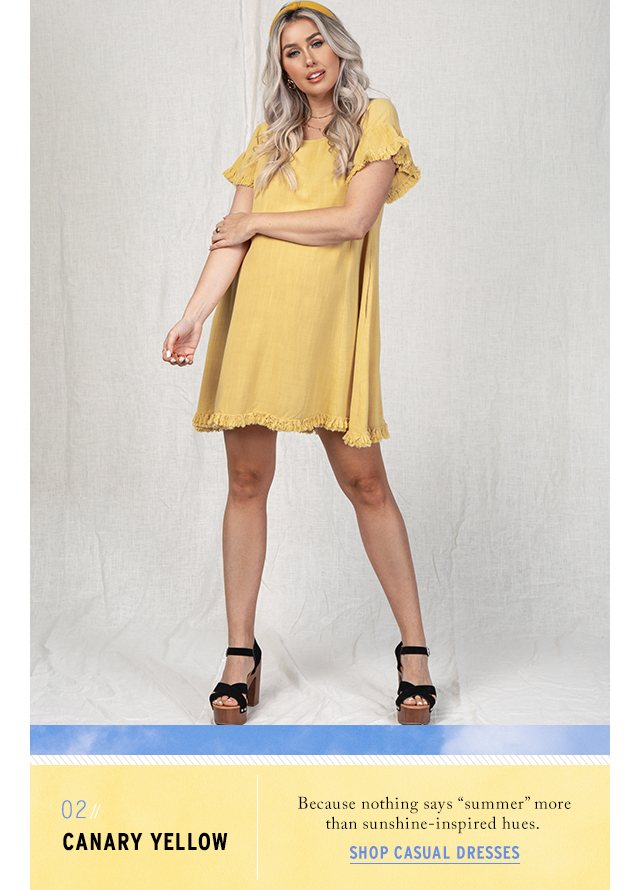 2. Canary Yellow | Shop Casual Dresses