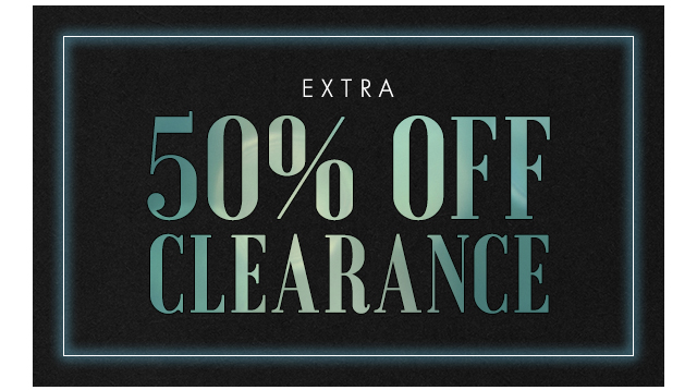 Extra 50% OFF All Clearance Items