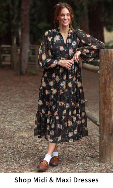 Shop Midi + Maxi Dresses