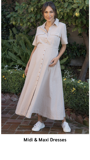 Shop Midi + Maxi Dresses
