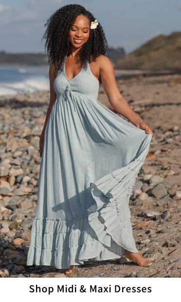 Shop Midi + Maxi Dresses